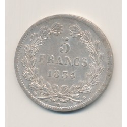 5 Francs Louis philippe I - 1834 B Rouen 2