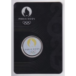 Blister noir - Jeux Olympiques Paris 2024 - Emblème JO - en couleur 