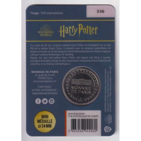 Blister - Harry Potter - Reliques de la mort - 2021 - Paris