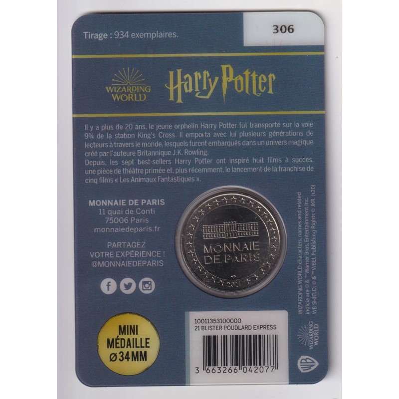 Blister - Harry Potter train - 2021 - Paris