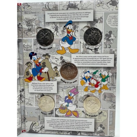 Livret album avec 10 Médailles - Disney - Monnaie de Paris