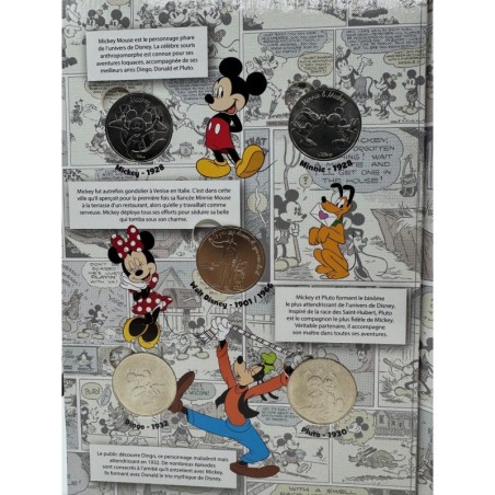 Livret album avec 10 Médailles - Disney - Monnaie de Paris