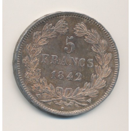5 Francs Louis philippe I - 1842 W Lille