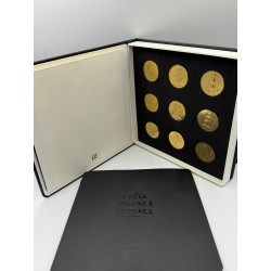 Coffret Moleskine 9 Médailles - Exposition Paul Mc Carthy - 2014 - Monnaie de Paris 