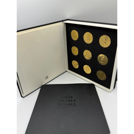 Coffret Moleskine 9 Médailles - Exposition Paul Mc Carthy - 2014 - Monnaie de Paris 