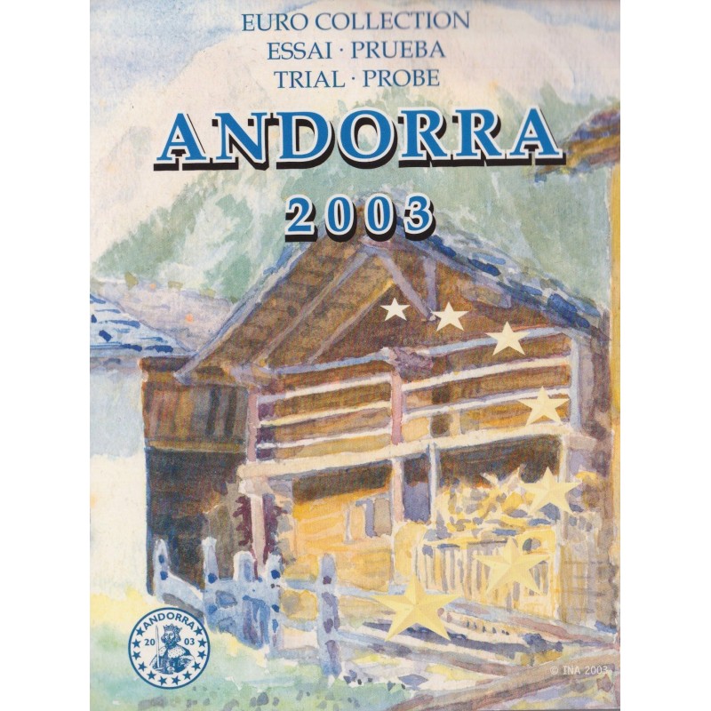 Essai - Coffret Andorre 2003 - 8 monnaies