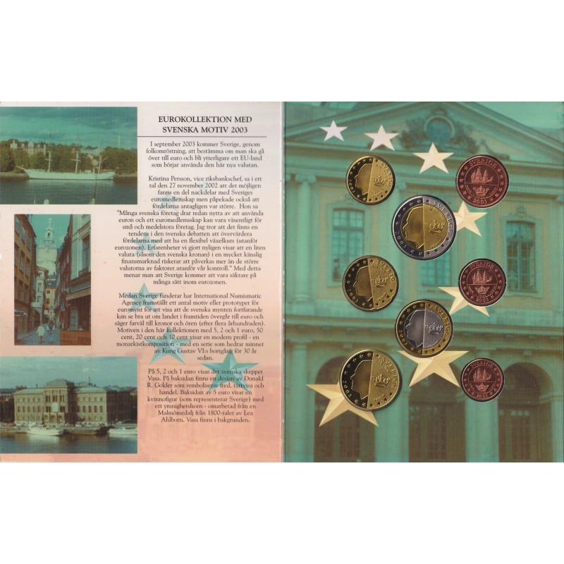 Essai - Coffret Suède 2003 - 8 monnaies