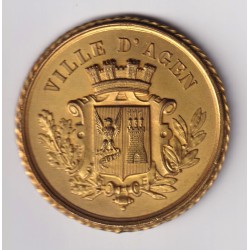 Médaille - Passage à Agen du Président Carnot - 26 avril 1888 - bronze 