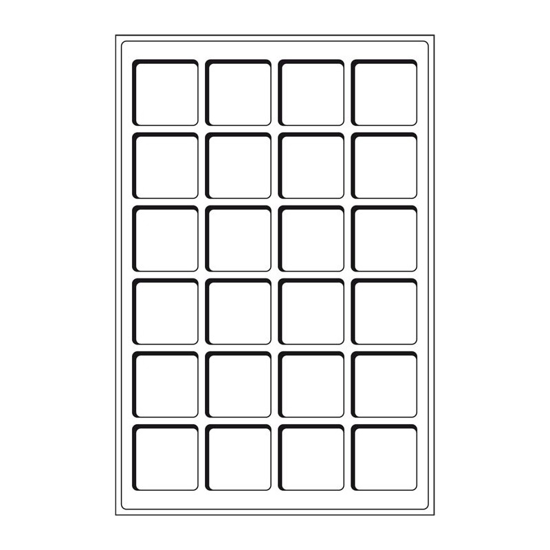 Plateaux TAB 24 Cases 47x47mm