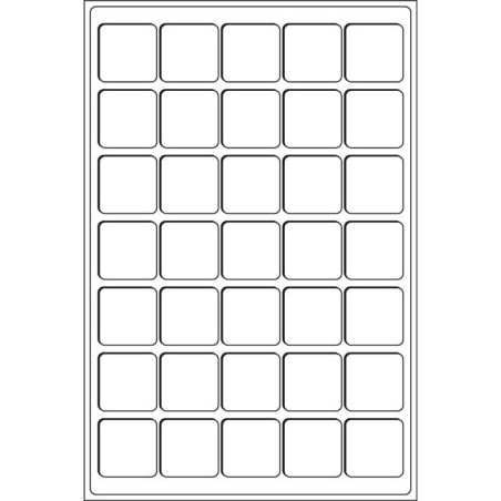 Plateaux TAB 35 Cases 39x39mm