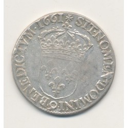 Louis XIV - 1/2 écu buste juvénile - 1661 Rennes 2