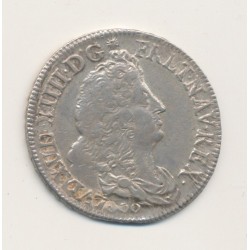 Louis XIV - 1/2 écu aux 8L - 1690 D Lyon