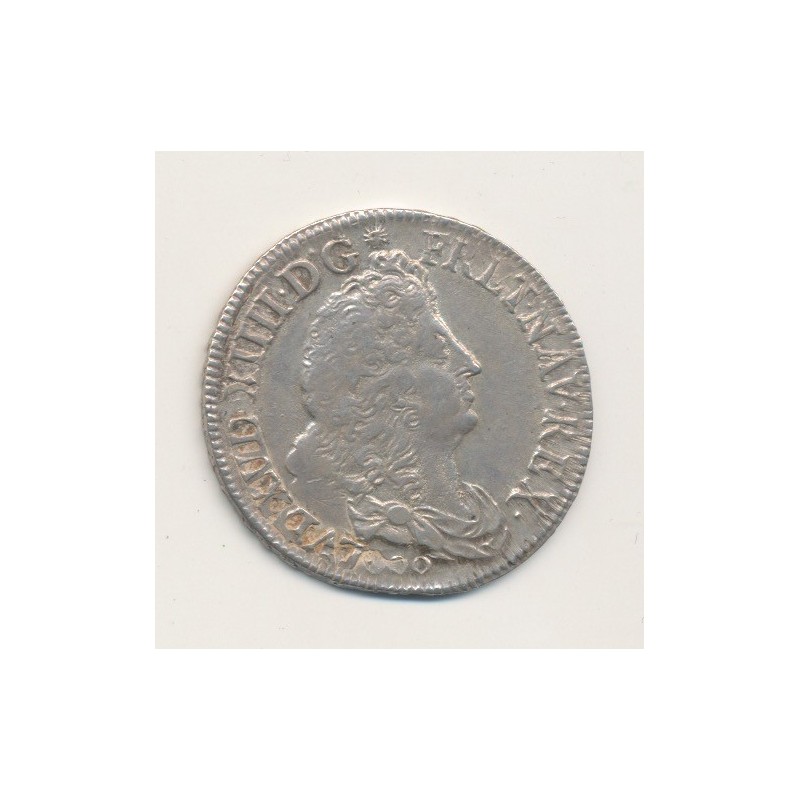 Louis XIV - 1/2 écu aux 8L - 1690 D Lyon