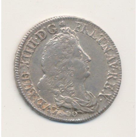 Louis XIV - 1/2 écu aux 8L - 1690 D Lyon