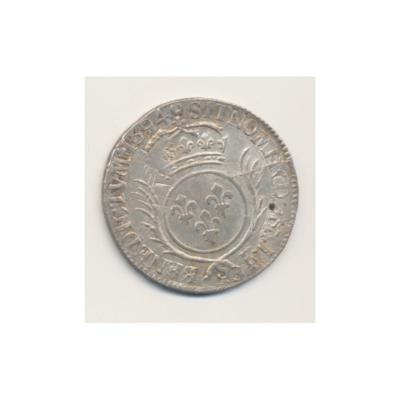 Louis XIV - 1/2 écu aux palmes - 1694 S Reims