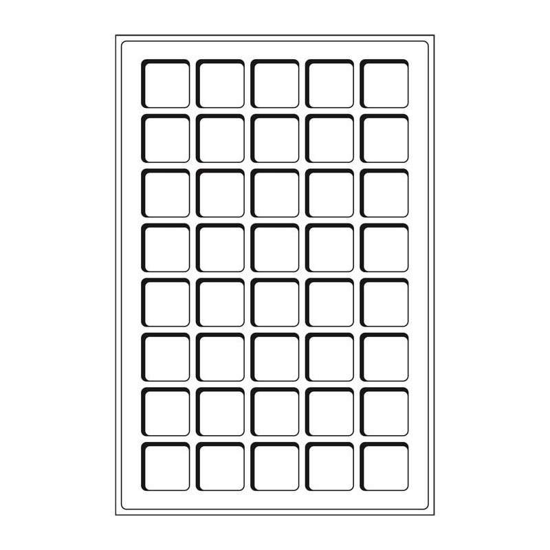 Plateaux TAB 40 Cases 33x33mm