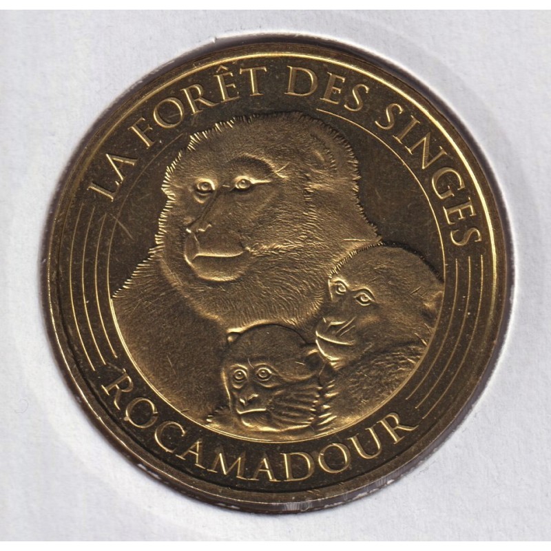 Dept46 - La foret des singes - 2017 - Singes mére et 2 petits - Rocamadour