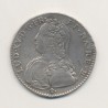 Louis XV - 1/2 écu du Béarn aux branches d'olivier - 1730 Pau