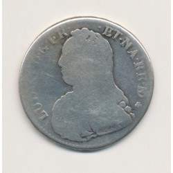 Louis XV - 1/2 écu du Béarn aux branches d'olivier - 1735 Pau 2