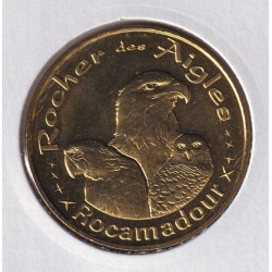 Dept46 - Rocher des aigles - 2018 - 3 aigles - Rocamadour 
