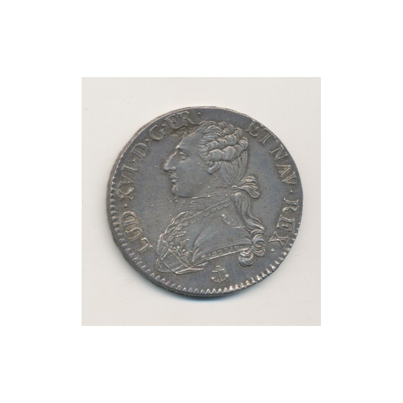 Louis XVI - 1/2 écu aux lauriers - 1790 H La Rochelle