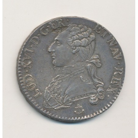 Louis XVI - 1/2 écu aux lauriers - 1790 H La Rochelle