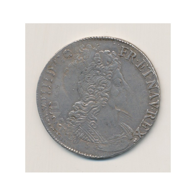 Louis XIV - Écu aux 8L - 1701 H La Rochelle