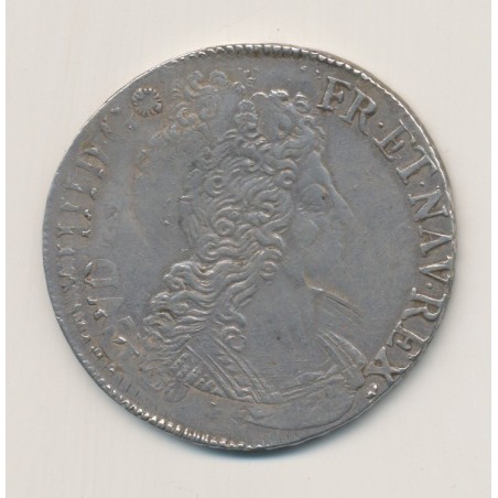 Louis XIV - Écu aux 8L - 1701 H La Rochelle