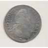 Louis XIV - Écu aux 8L - 1704 D Lyon