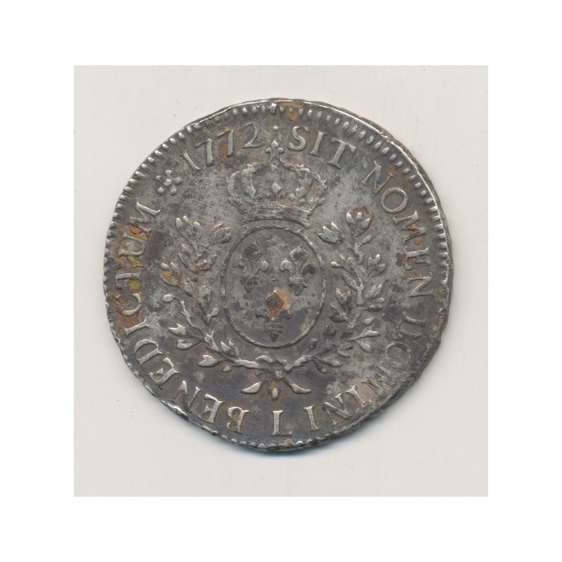 Louis XV - Écu à la vieille tête - 1772 L Bayonne