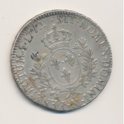 Louis XV - Écu à la vieille tête - 1772 N Montpellier 2