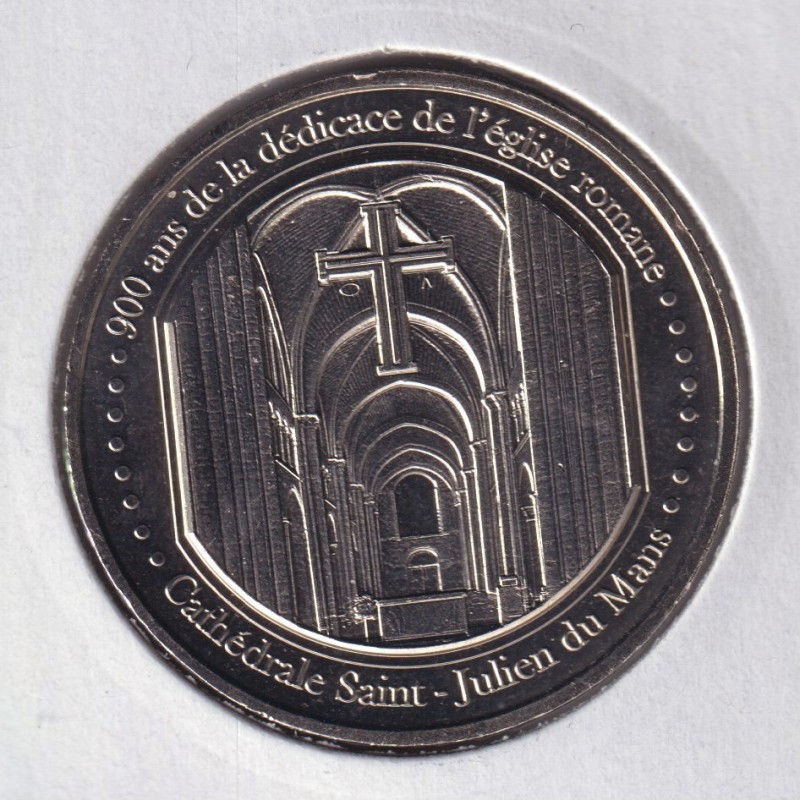 Dept72 - Cathédrale St julien - 2020 blanche - 900 ans de la Dédicace de l'église romane - Le mans 