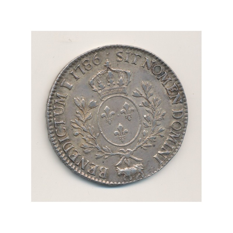 Louis XVI - Écu du Béarn aux lauriers - 1786 Pau