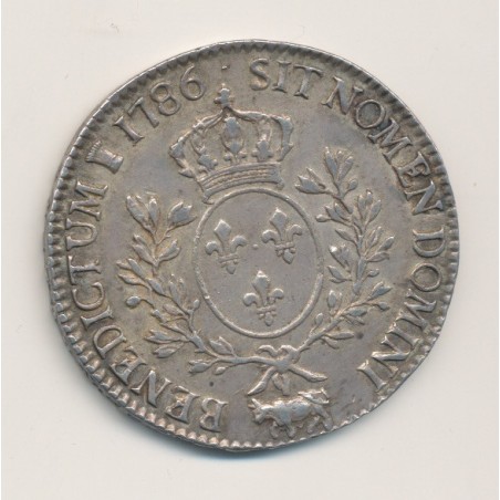 Louis XVI - Écu du Béarn aux lauriers - 1786 Pau