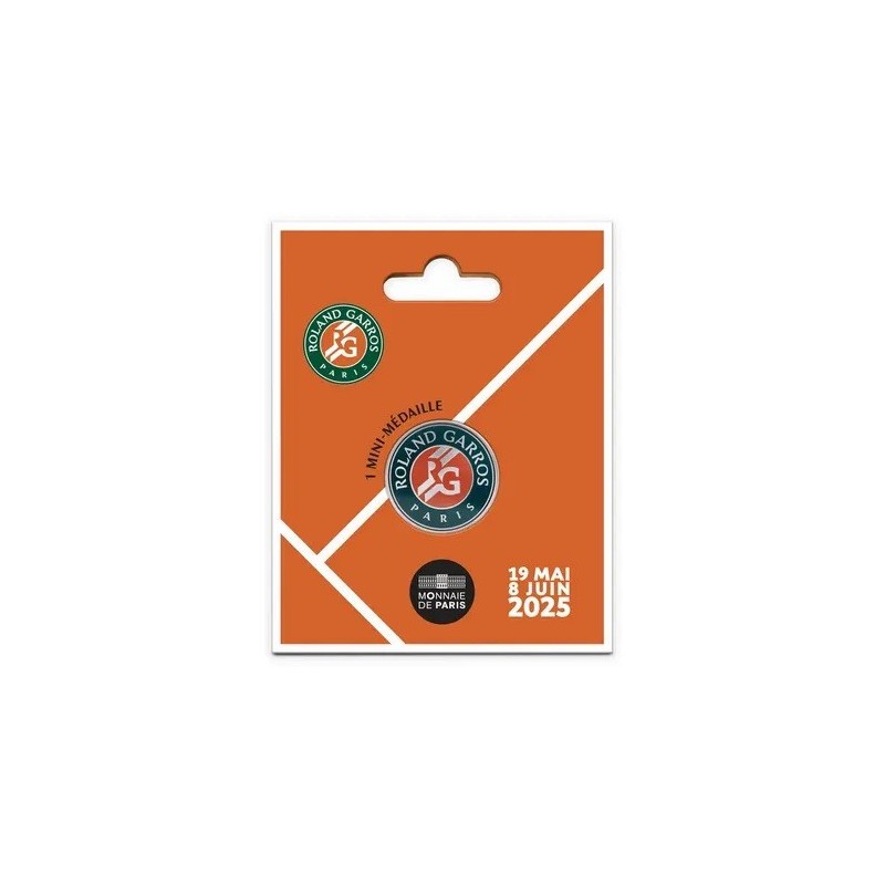 Dept7516 - Médaille Roland Garros 2025 - en couleur - Monnaie de Paris