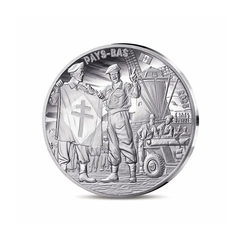 10 Euro 2025 - Soldat Français - 80e anniversaire Victory in Europe Day - argent Belle épreuve