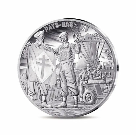 10 Euro 2025 - Soldat Français - 80e anniversaire Victory in Europe Day - argent Belle épreuve