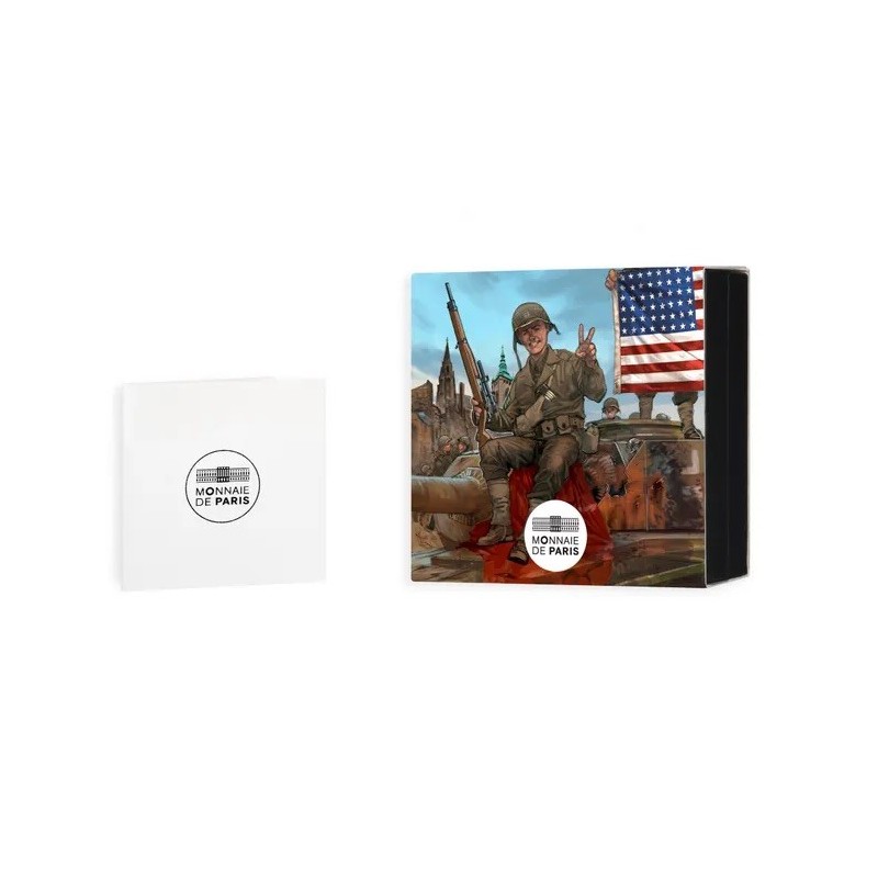 10 Euro 2025 - Soldat Américain - 80e anniversaire Victory in Europe Day - argent Belle épreuve