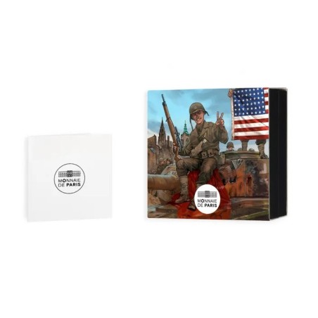 10 Euro 2025 - Soldat Américain - 80e anniversaire Victory in Europe Day - argent Belle épreuve