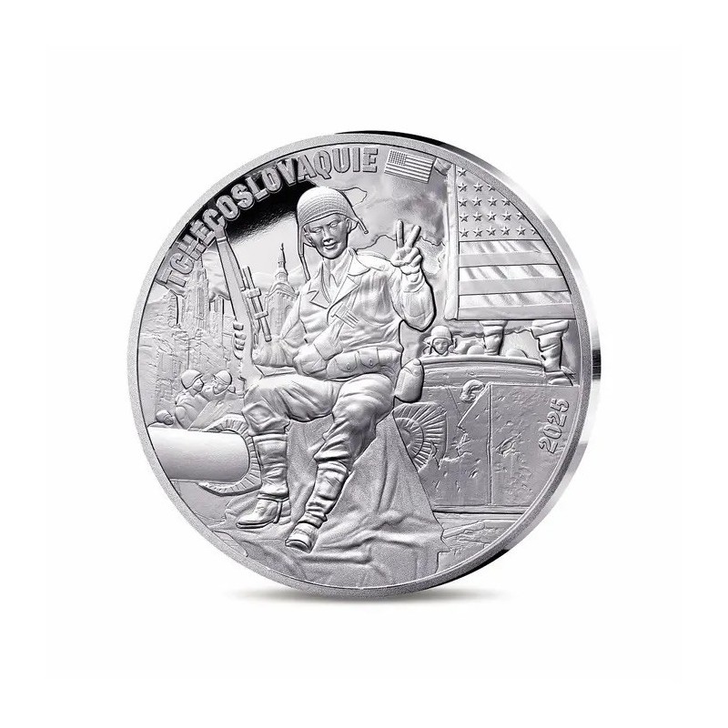 10 Euro 2025 - Soldat Américain - 80e anniversaire Victory in Europe Day - argent Belle épreuve