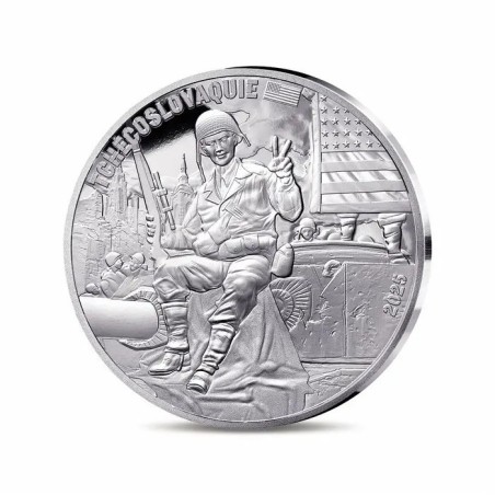 10 Euro 2025 - Soldat Américain - 80e anniversaire Victory in Europe Day - argent Belle épreuve
