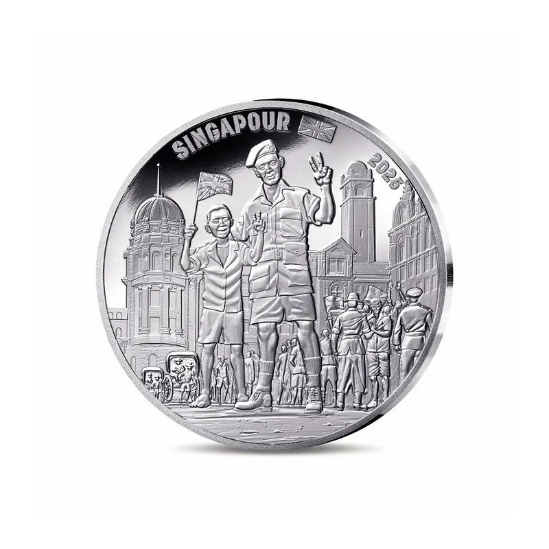 10 Euro 2025 - Soldat Anglais - 80e anniversaire Victory in Europe Day - argent Belle épreuve