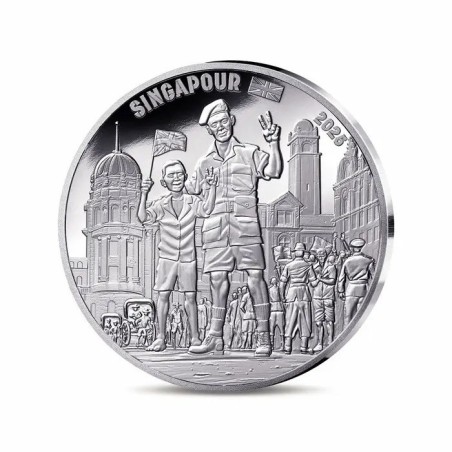 10 Euro 2025 - Soldat Anglais - 80e anniversaire Victory in Europe Day - argent Belle épreuve