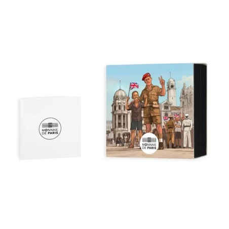 10 Euro 2025 - Soldat Anglais - 80e anniversaire Victory in Europe Day - argent Belle épreuve