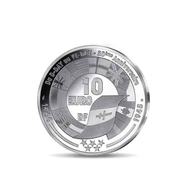 10 Euro 2025 - Soldat Canadien - 80e anniversaire Victory in Europe Day - argent Belle épreuve