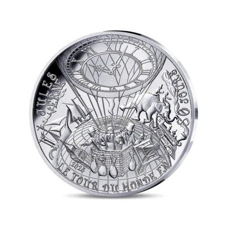 10 Euro 2025 - Tour du monde en 80 Jours - Jules Verne - L'art de la plume - argent Belle épreuve