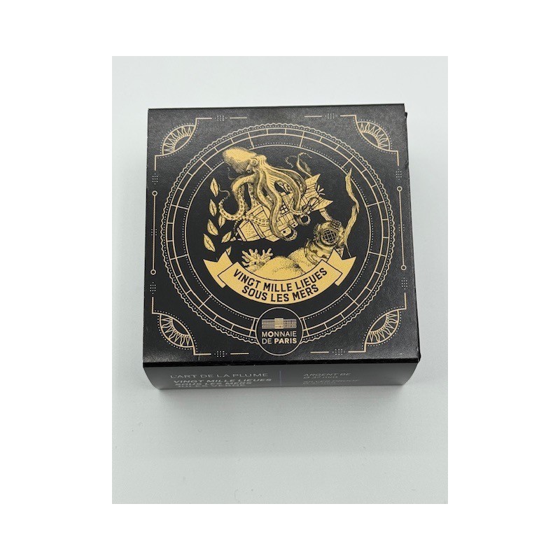 10 Euro 2025 - 20000 Lieus sous les mers - Jules Verne - L'art de la plume - argent Belle épreuve