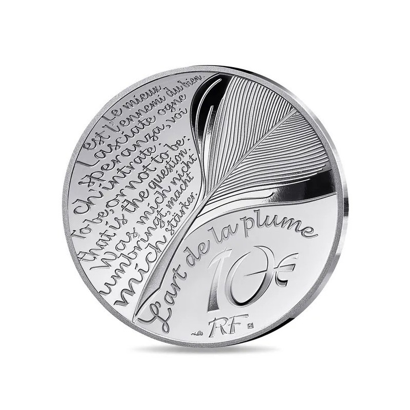 10 Euro 2025 - 20000 Lieus sous les mers - Jules Verne - L'art de la plume - argent Belle épreuve