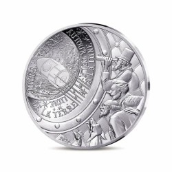 10 Euro 2025 - de la terre à la lune - Jules Verne - L'art de la plume - argent Belle épreuve