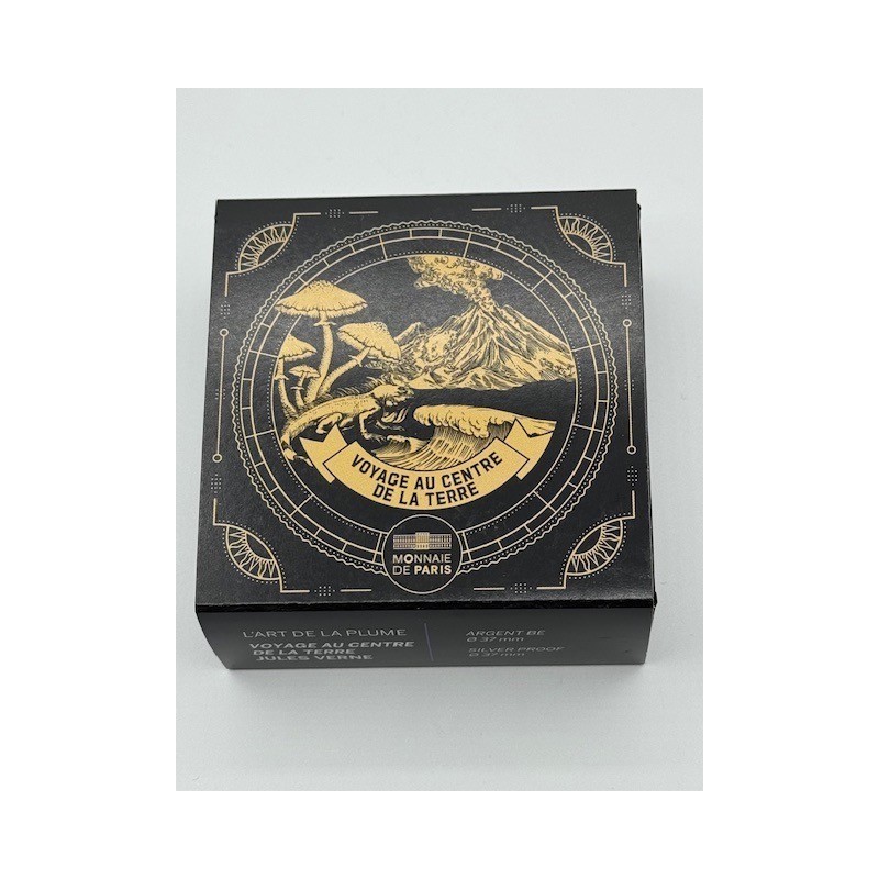 10 Euro 2025 - Voyage au centre de la terre - Jules Verne - L'art de la plume - argent Belle épreuve